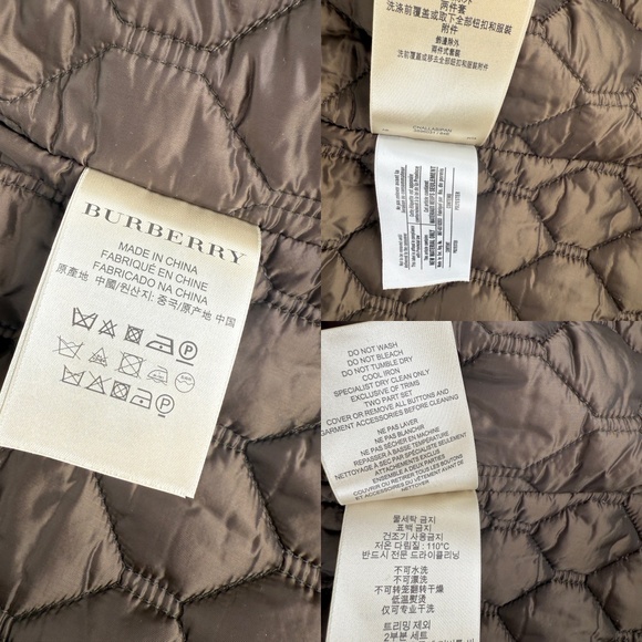 Sold on fashionreloved.com BURBERRY Brit Double Breasted With Insert Jacket - Picture 10 of 11
